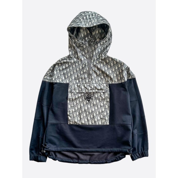 Dior Stussy Blurred Oblique Anorak Hoodie - Picture 1 of 8